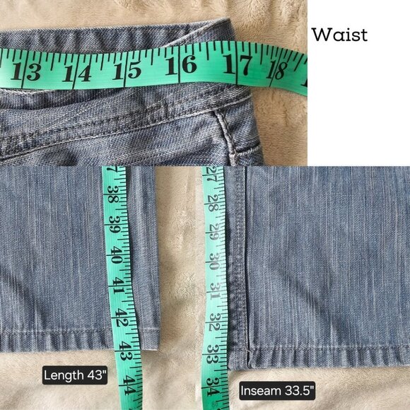 Heritage 1981 Men's Straight Button Up Jeans, Size 32, Light wash - Picture 15 of 15